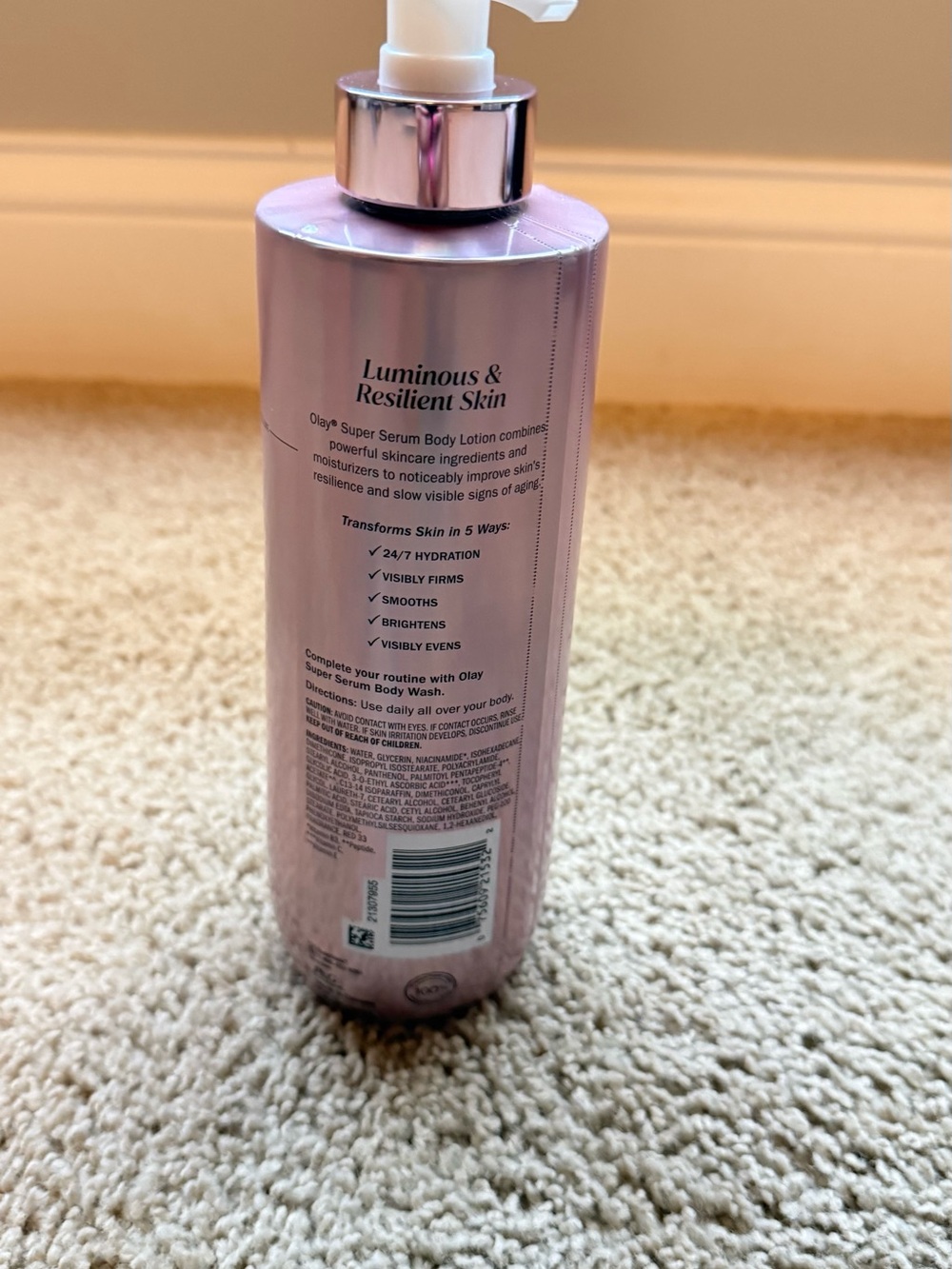 OLAY Super Serum Body Lotion - Light Pink Bottle - Picture 4 of 4